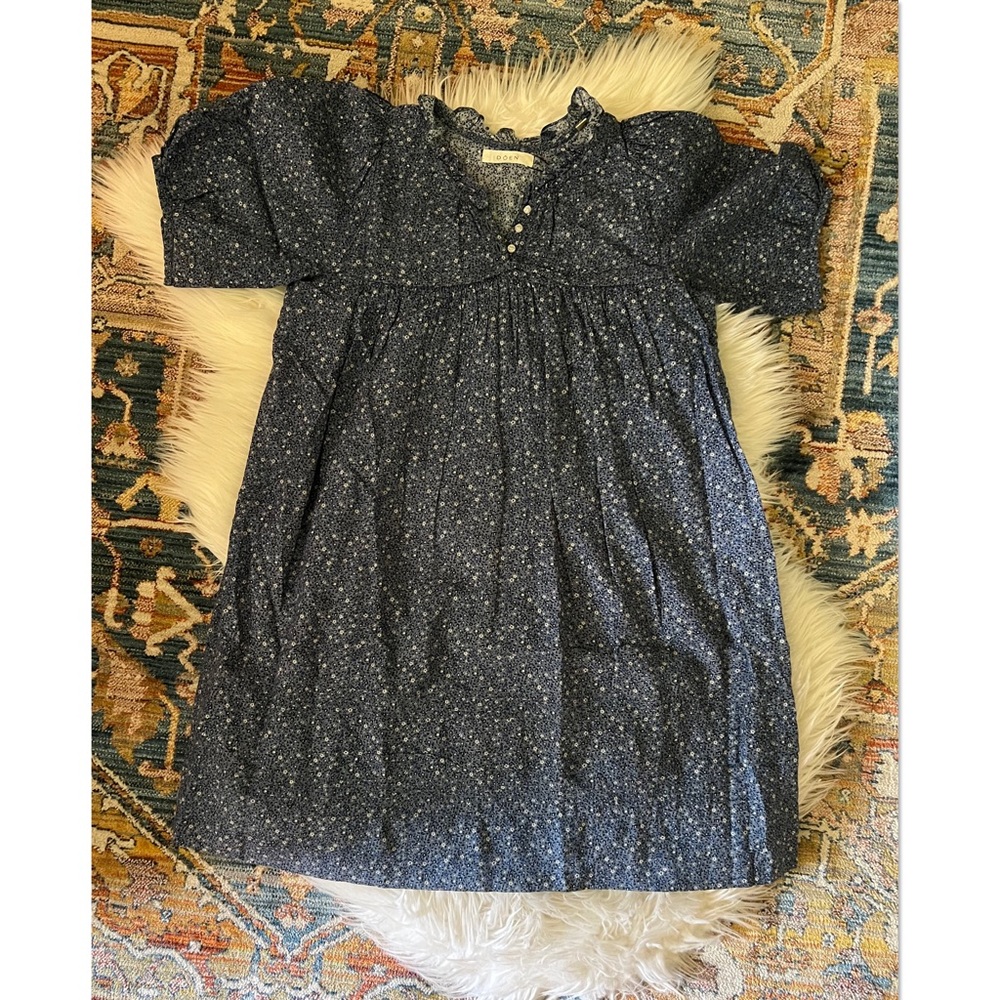 Doen Blue Floral Dress Size 10 Girl